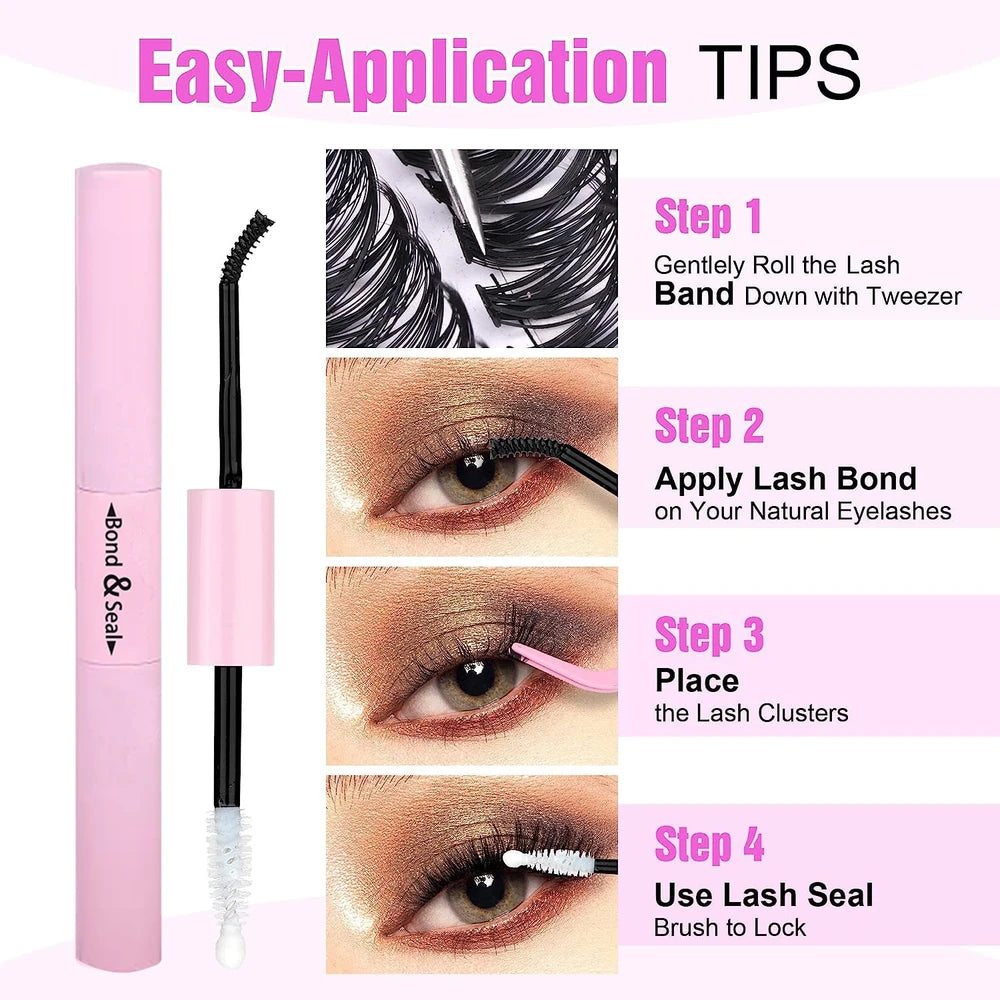 DIY Cluster Lashes Mixed Package False Eyelashes