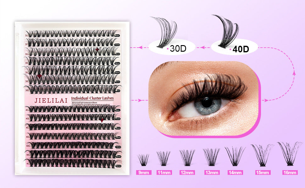 DIY Cluster Lashes Mixed Package False Eyelashes